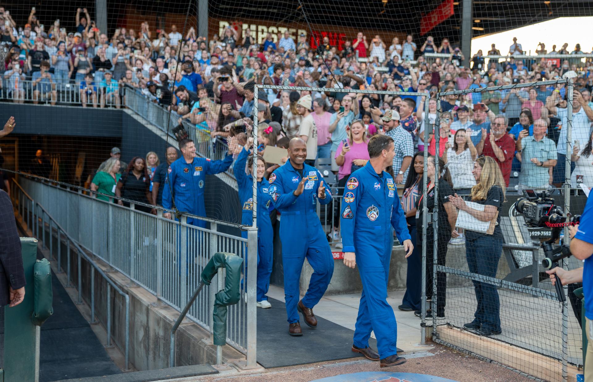 The crew of NASA’s Artemis II mission – NASA astronauts Reid Wiseman, Victor Glover, and Christina Koch, and CSA (Canadian Space Agency) astronaut Jeremy Hansen –visited Huntsville, Alabama, Monday, Aug. 31, where they joined thousands of attendees for a special public event celebrating their historic mission. Held at Toyota Field in Madison, Alabama, the event gave the crew an opportunity to share firsthand experiences from their journey, reflect on their time in space, and connect with the community through an engaging question-and-answer session.